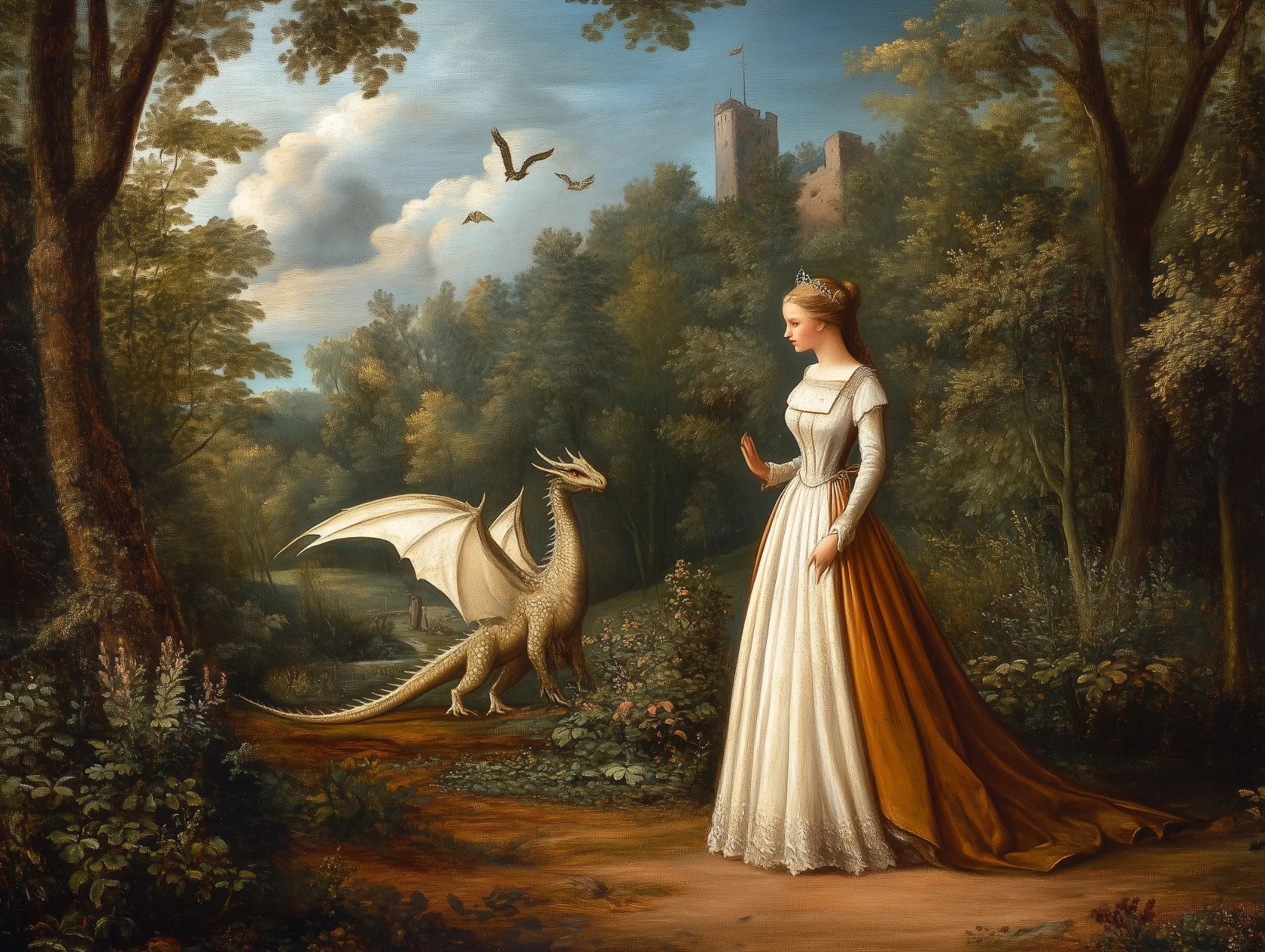 ozd3182_A_medieval_painting_of_a_princess_in_a_garden_with_her__adc55dd6-4a71-41fe-8ecd-ed3bd7203346