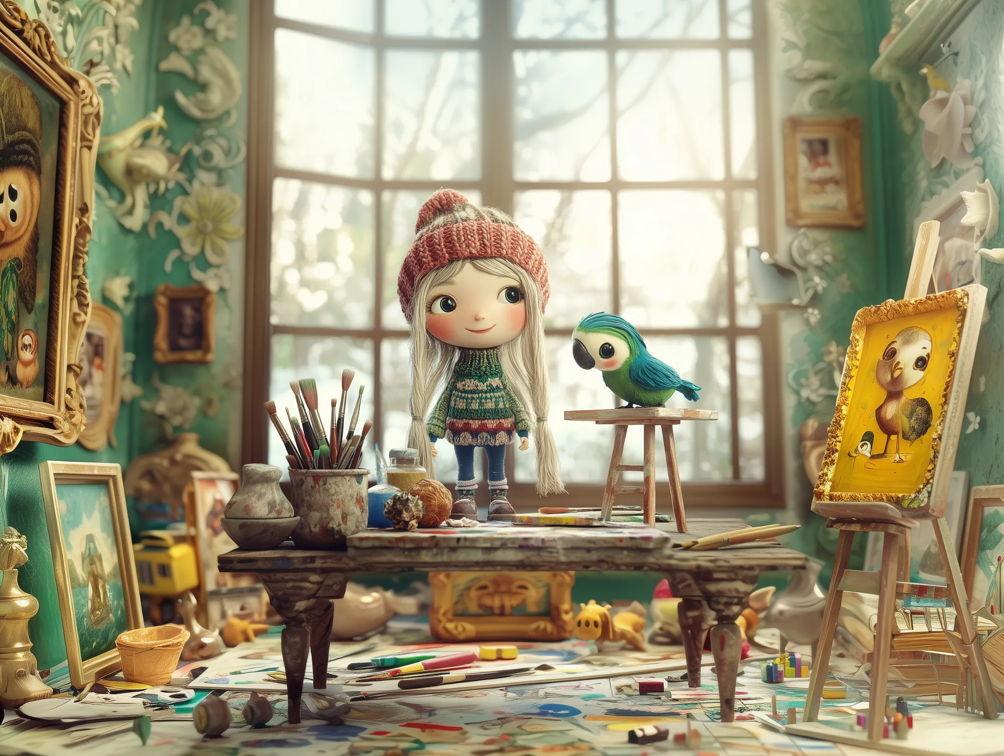 ozd3182_Cute_Aardman_claymation_stop-motion_animation_an_artist_fd33b137-094d-424c-b889-db999e5cb94d